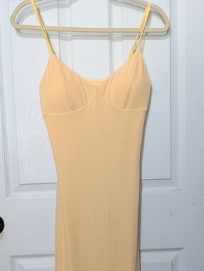 Light Peach Slip Chemise with Adjustable Straps